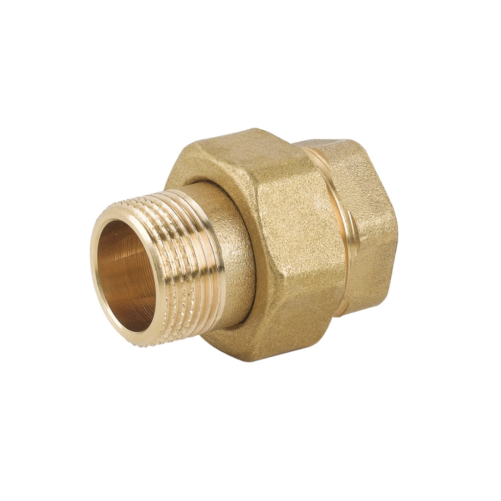 RACCORDO DIRITTO 3 PZ MF CON O-RING IN OTTONE GIALLO- 1/2- CAVAL- pezzi 1