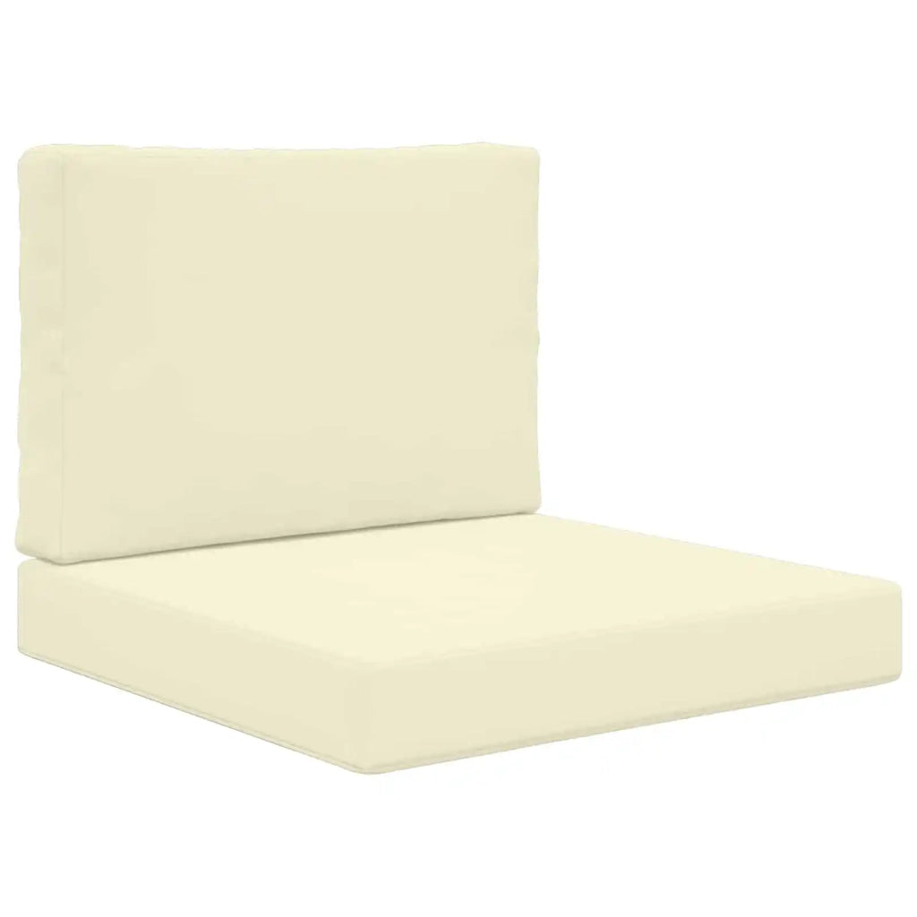 Cuscino per divano da esterno 2 pz | Cuscini per sedie Crema Poliestere