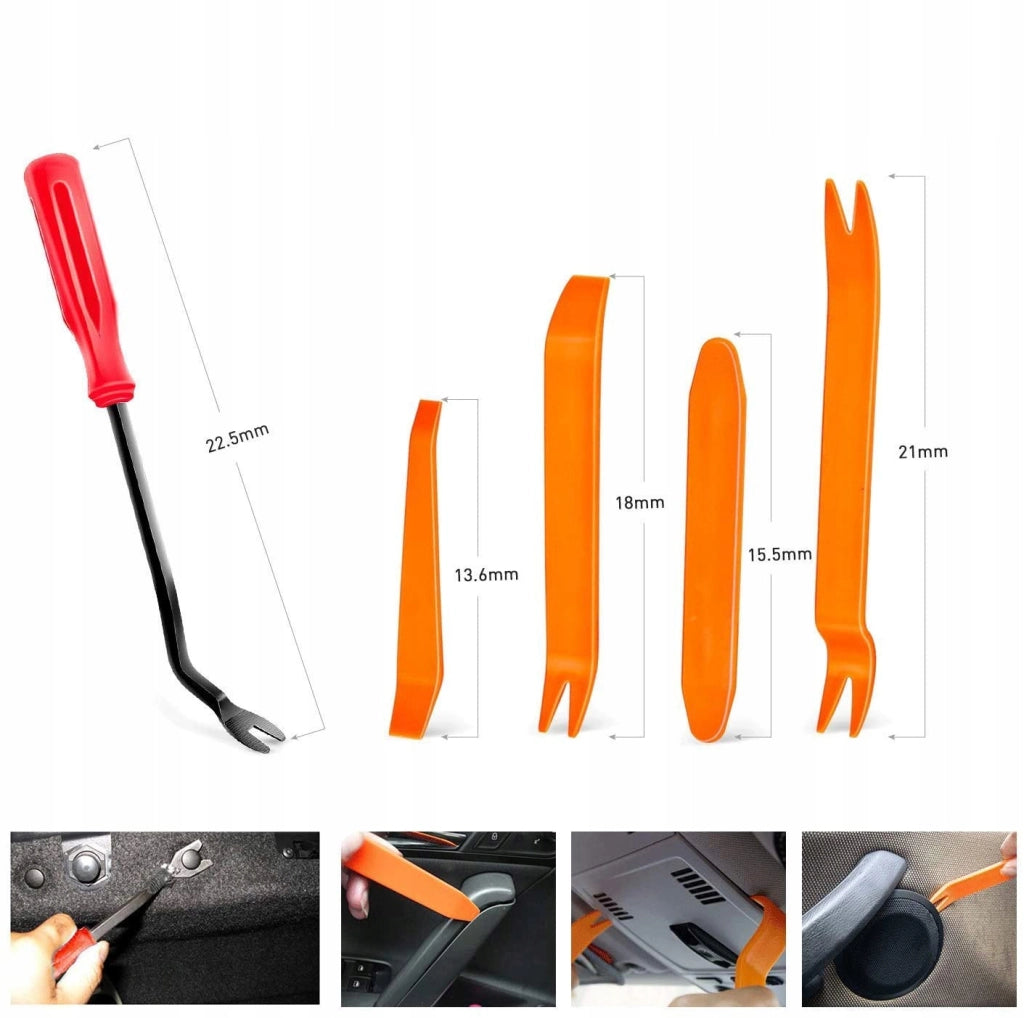 Set di Rivetti Auto Rosfix – 620 Pezzi in Scatola di Plastica | Nylon Resistente, 16 Misure