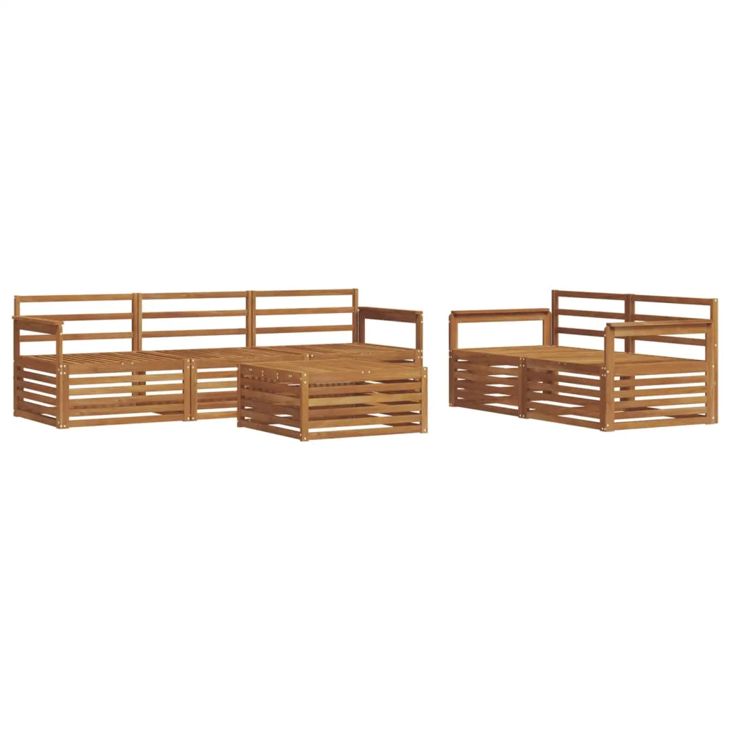 Set di divani da esterno 6 pcs Naturale 3373004