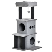 Albero per gatti con piattaforme e nicchie ¨C Minimal ¨C 48x48x100 cm grigio