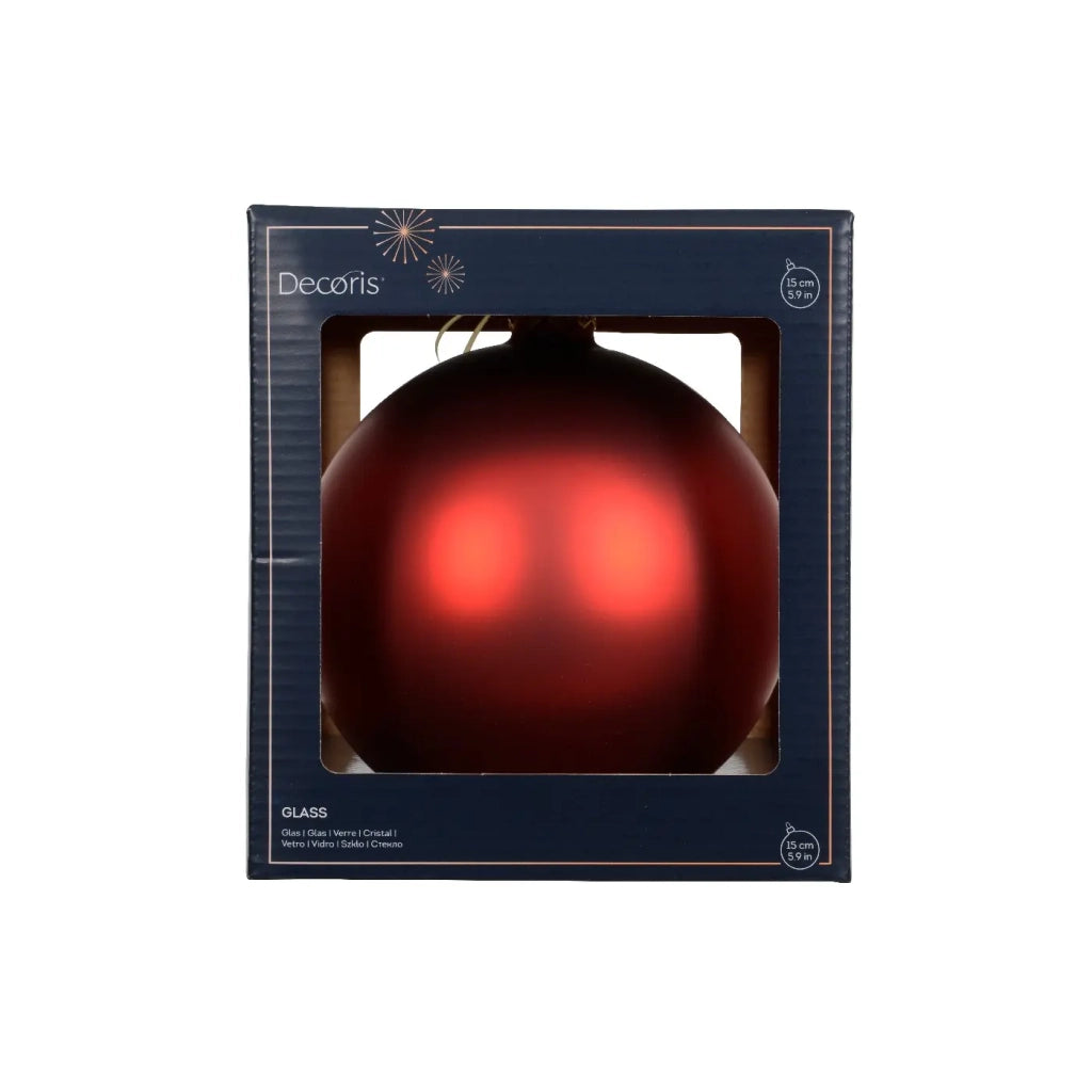 Pallina Vt opaco rosso d15cm