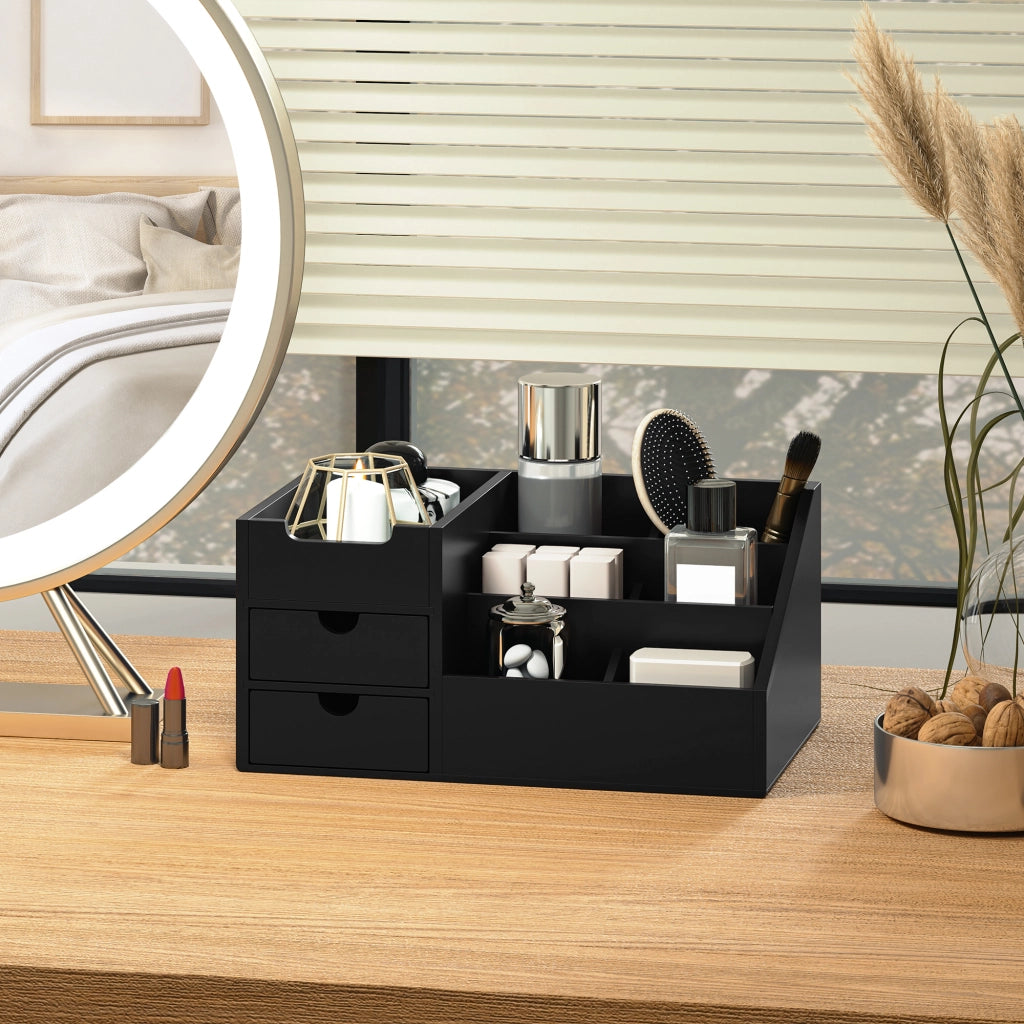 Scrivania con cassetti e ripiani ¨C Minimal ¨C nero