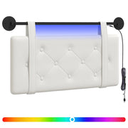 Testiera | Testata sospesa Con luce LED Bianco Similpelle