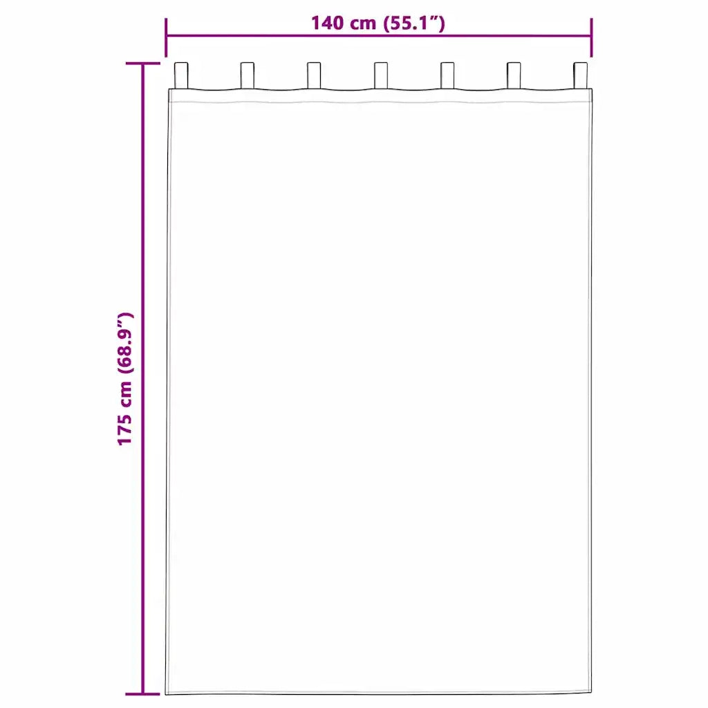 Tende Blackout con Anelli 2 pcs Turchese 175 x 140 cm 4107639