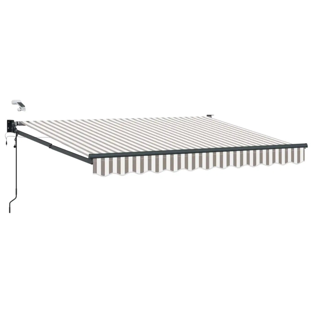 Tettuccio Elettrico Retrattile Grigio chiaro e bianco 3425877