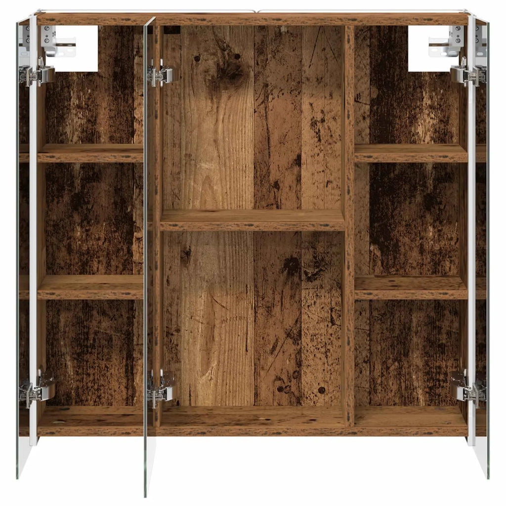 Mobiletto per specchio da bagno con lo scaffale Legno vecchio 889261