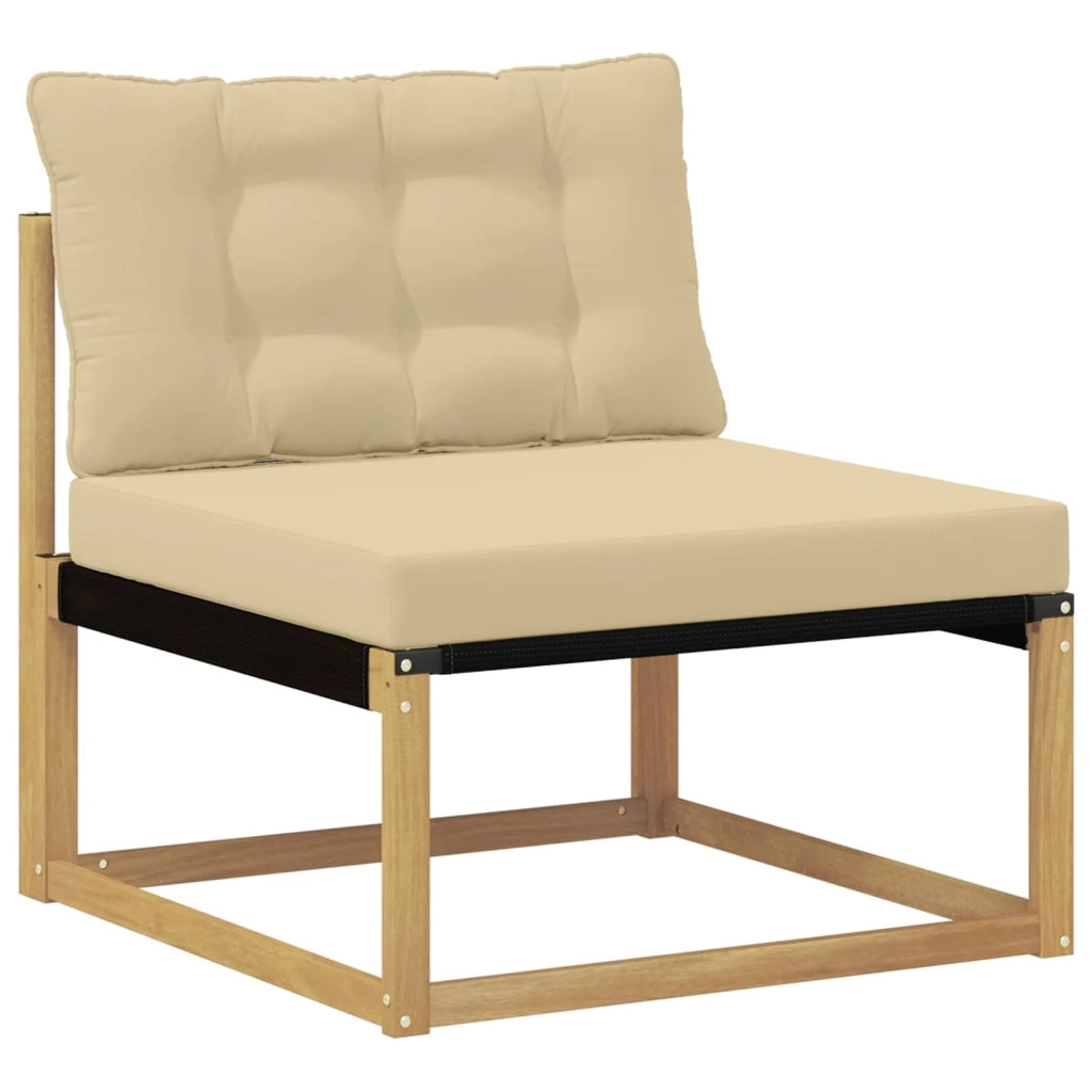 Set di divani da esterno con cuscino 6 pcs Bianco e Beige 3388843