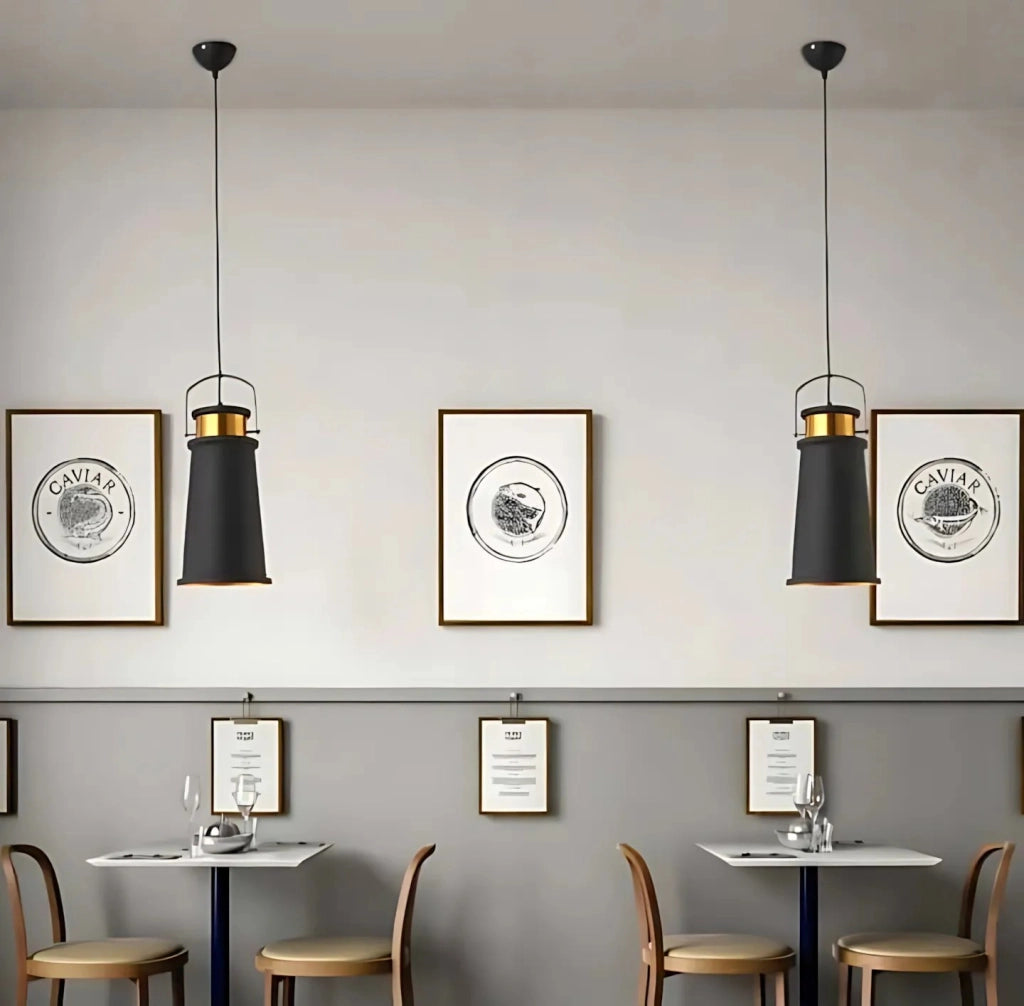 Lampada Da Soffitto Asti A Nero/oro