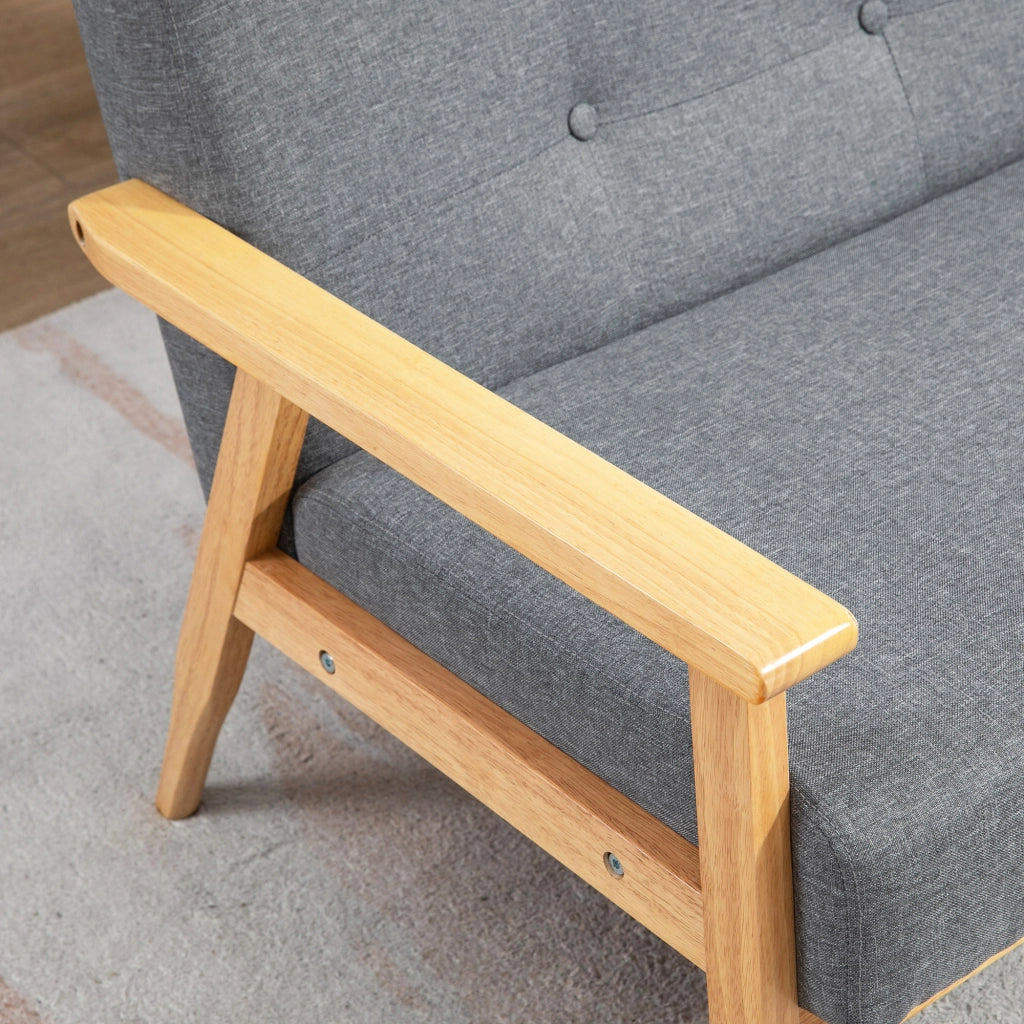 Divano 3 posti scandinavo ¨C zephmum ¨C grigio, imbottito