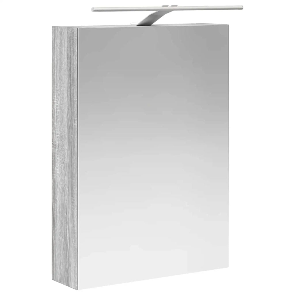 Set di mobili per il bagno 5 pz Sonoma grigio 3406996