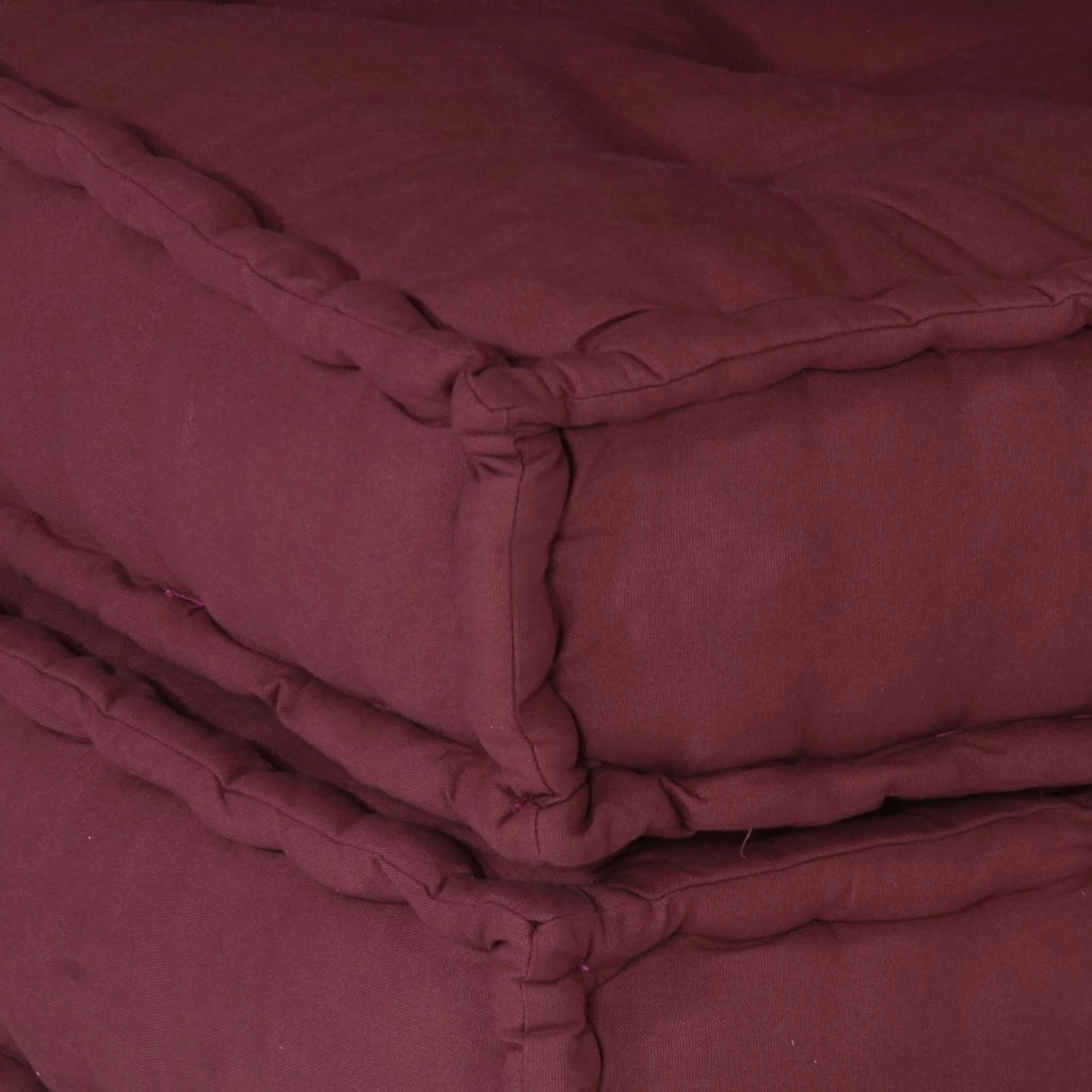 Unità di Divano Modulare 4 pcs Bordeaux Tessuto 3315073