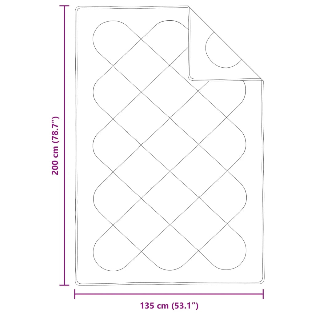 Set di Piumoni con cuscino 2 pcs Bianco Microfibra 3376705
