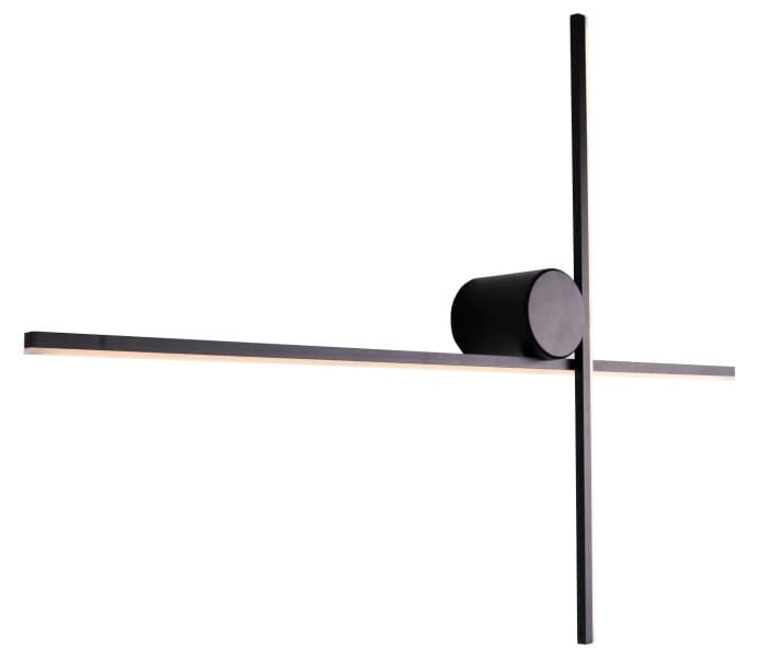 Applique ARNE Maxlight nera LED 10W 60x45cm 3000K IP44