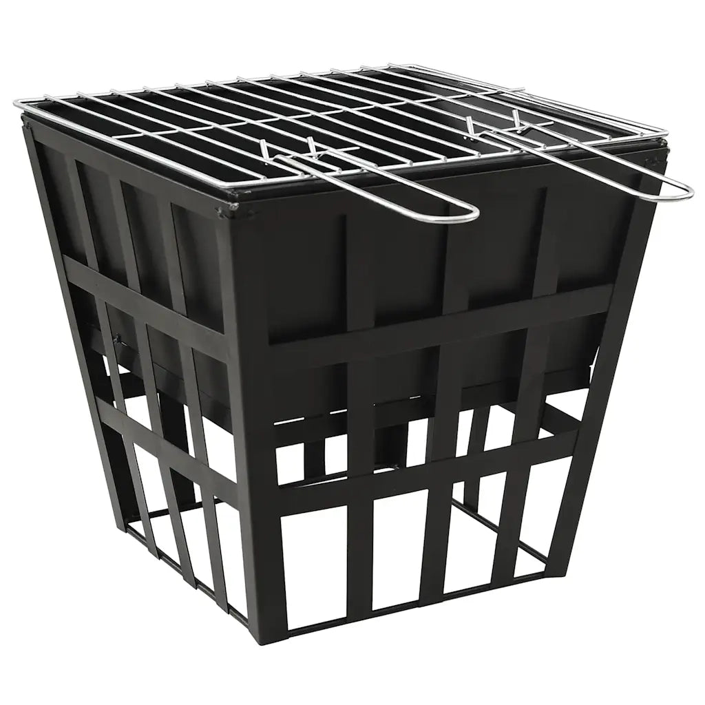 Braciere e Barbecue 2 in 1 34x34x48 cm in Acciaio 315089