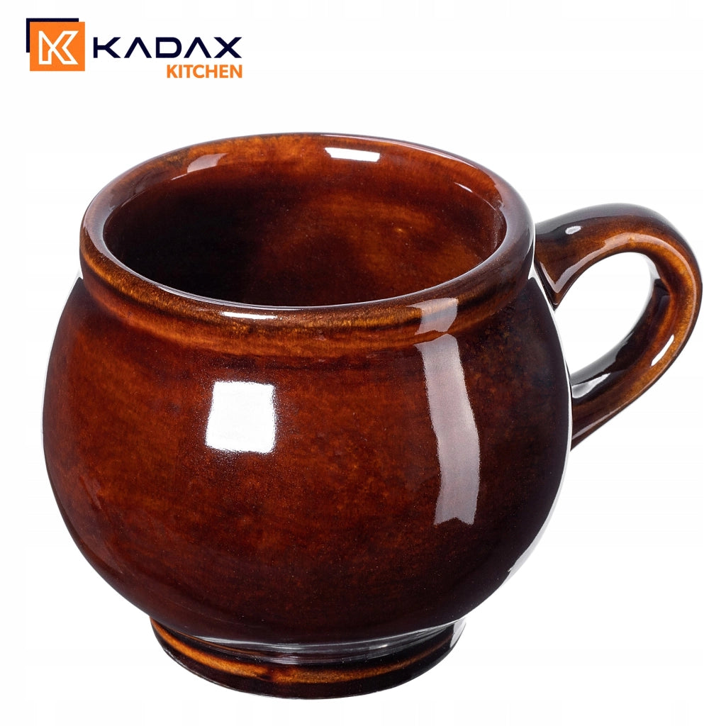 Set regalo di 2 tazze da vin brulé KADAX da 300 ml in gres.