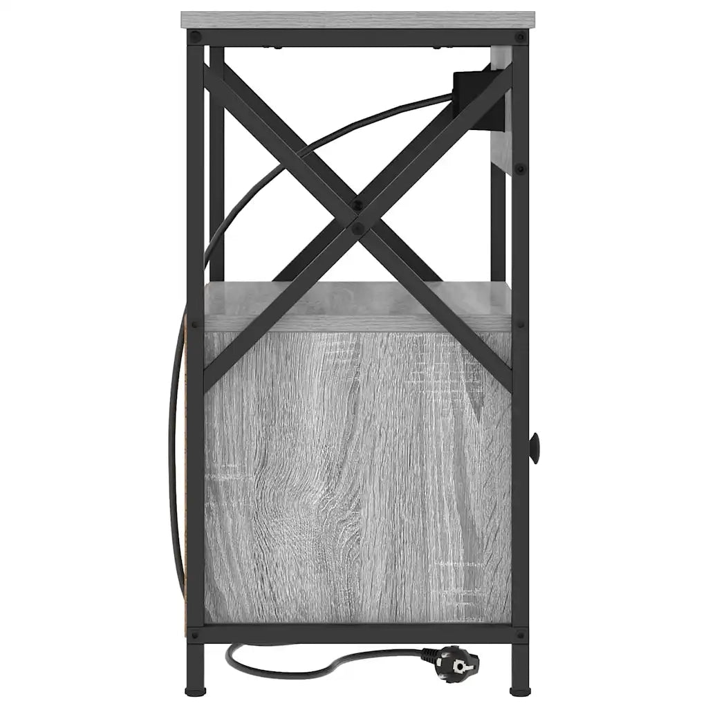 Armadio da Notte 2 pcs Grigio Sonoma 40 x 31 x 60 cm 859497