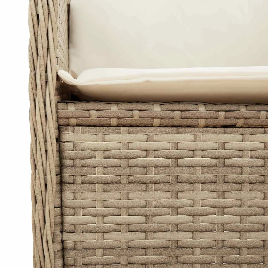 Panchina da giardino Beige polyrattan 3394462