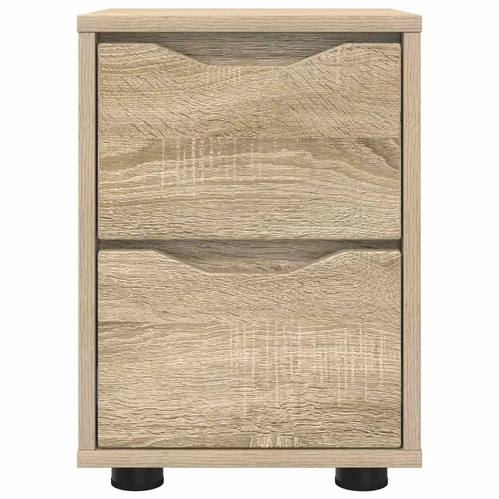 Comodini con cassetto 2 pz-Set di 2 Tavolino da notte Rovere Sonoma 30,5 x 30 x 43 cm