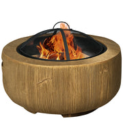 Braciere a Ceppo con Griglia e Attizzatoio ¨C zephmum ¨C ?61.5x39 cm
