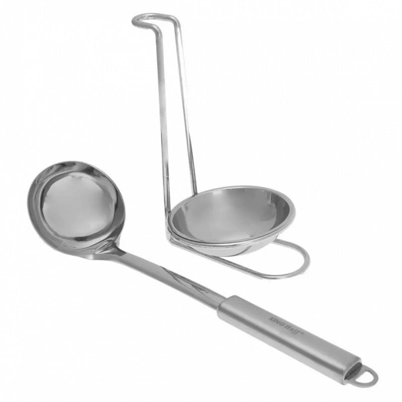 Supporto per cucchiaio girevole in acciaio inossidabile Kinghoff KH-4039, lavabile in lavastoviglie