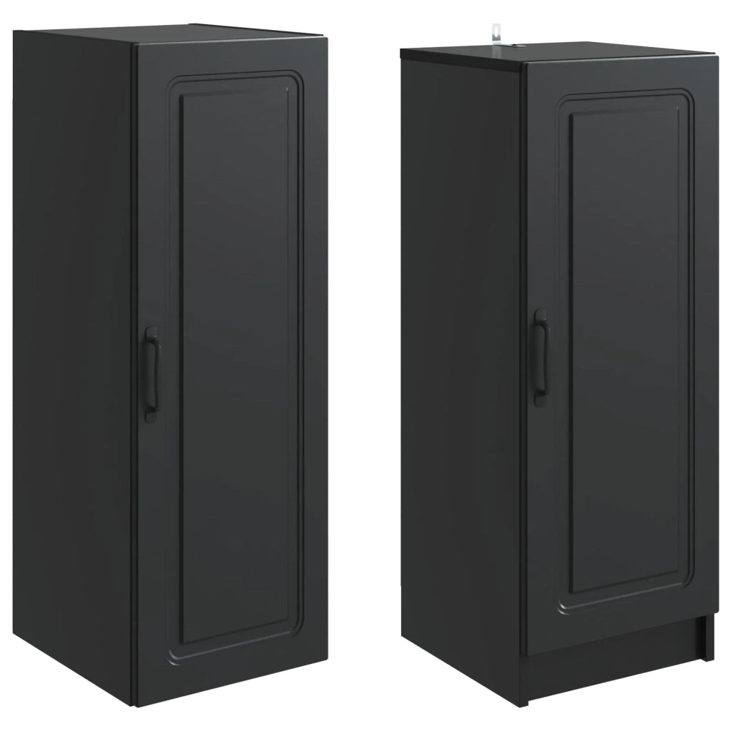 Set di armadi 2 pz Nero Legno ingegnerizzato 3416953