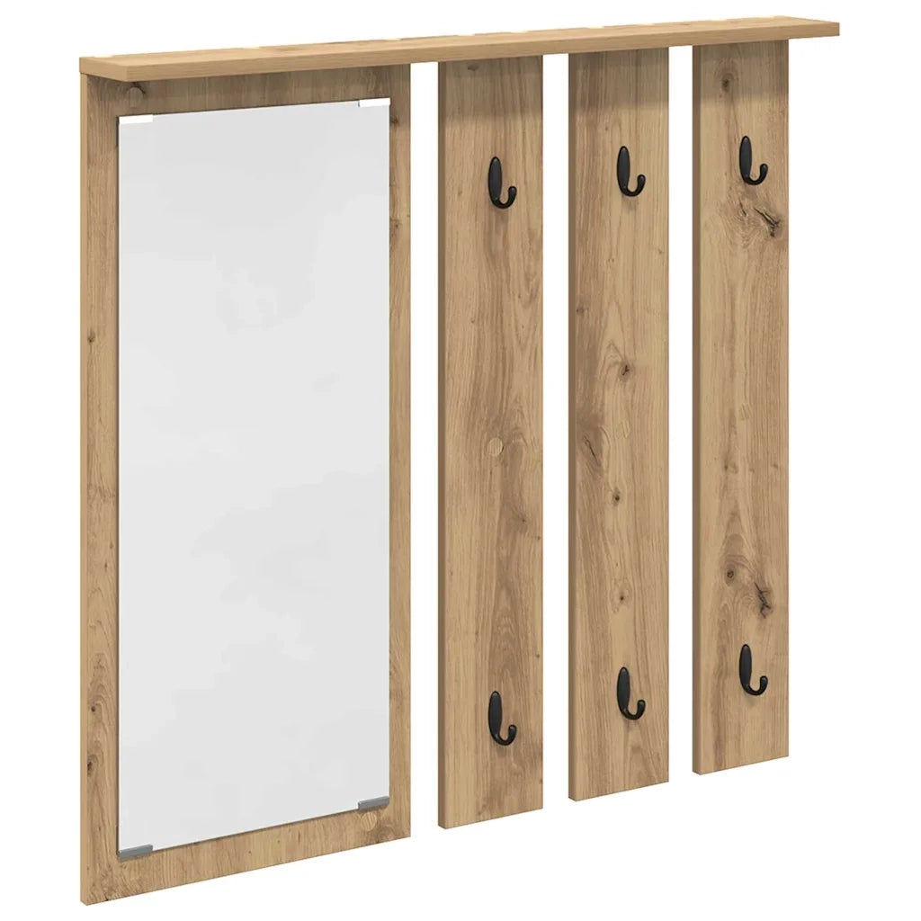 Appendiabiti a muro rovere artigianale 84 x 10 x 80 cm CFW3294394