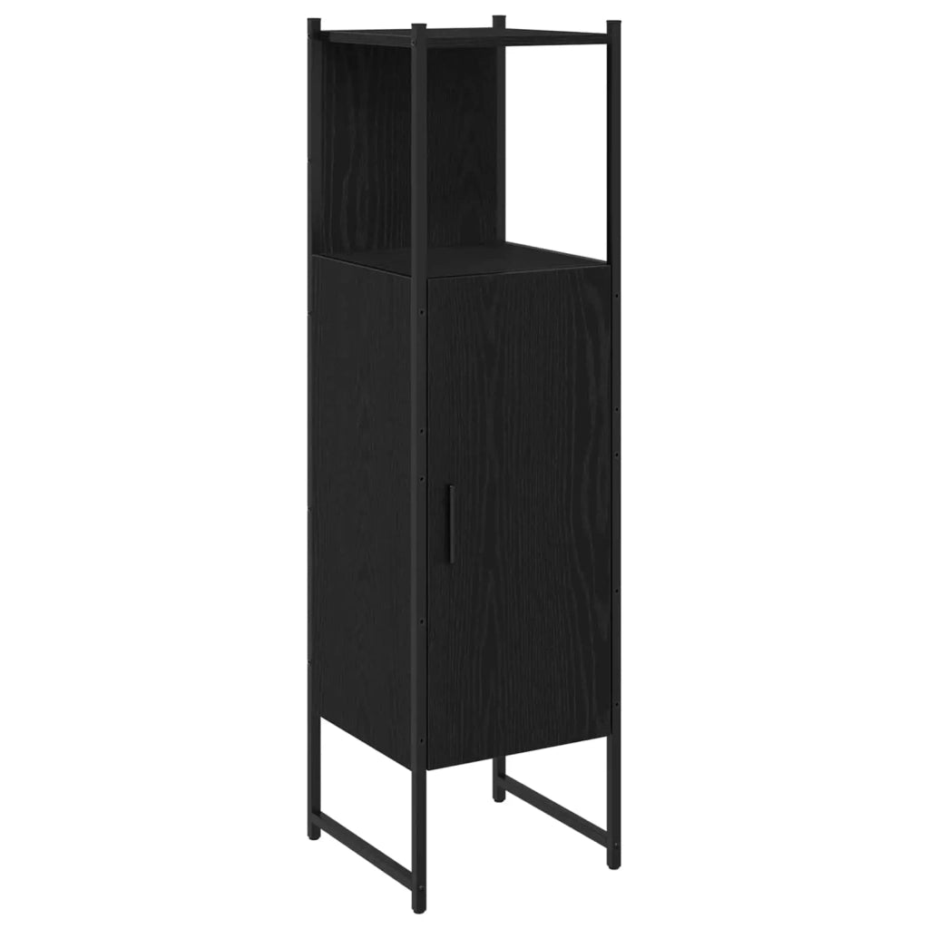 Set di mobili per il bagno 4 pcs Nero Legno multistrato 3334414