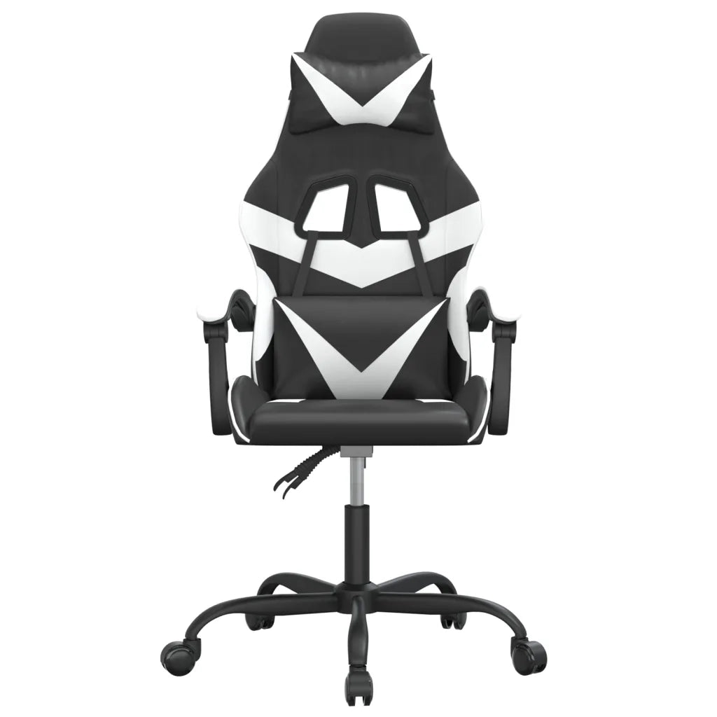 Sedia da Gaming Nero e Bianco in Similpelle 3143847
