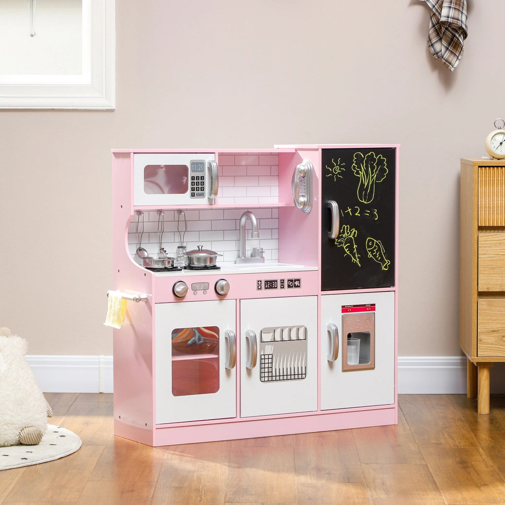 Cucinetta Bambini con Accessori ¨C Zephmum ¨C Rosa 84x27x81 cm