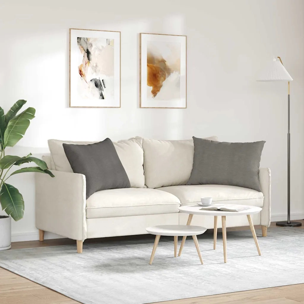 Cuscini da Divano 2 pz | Cuscini per sedie Grigio chiaro 70 x 50 cm