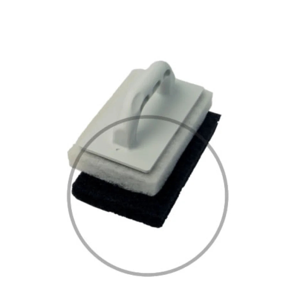 Feltro per frattone in plastica nero confezione pz.12 b08d7skn1l