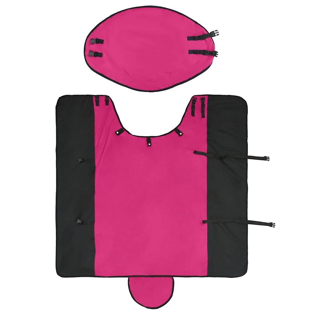 Coperta per Cavalli Rosa e Nero 95 cm Poliestere CFW7844162