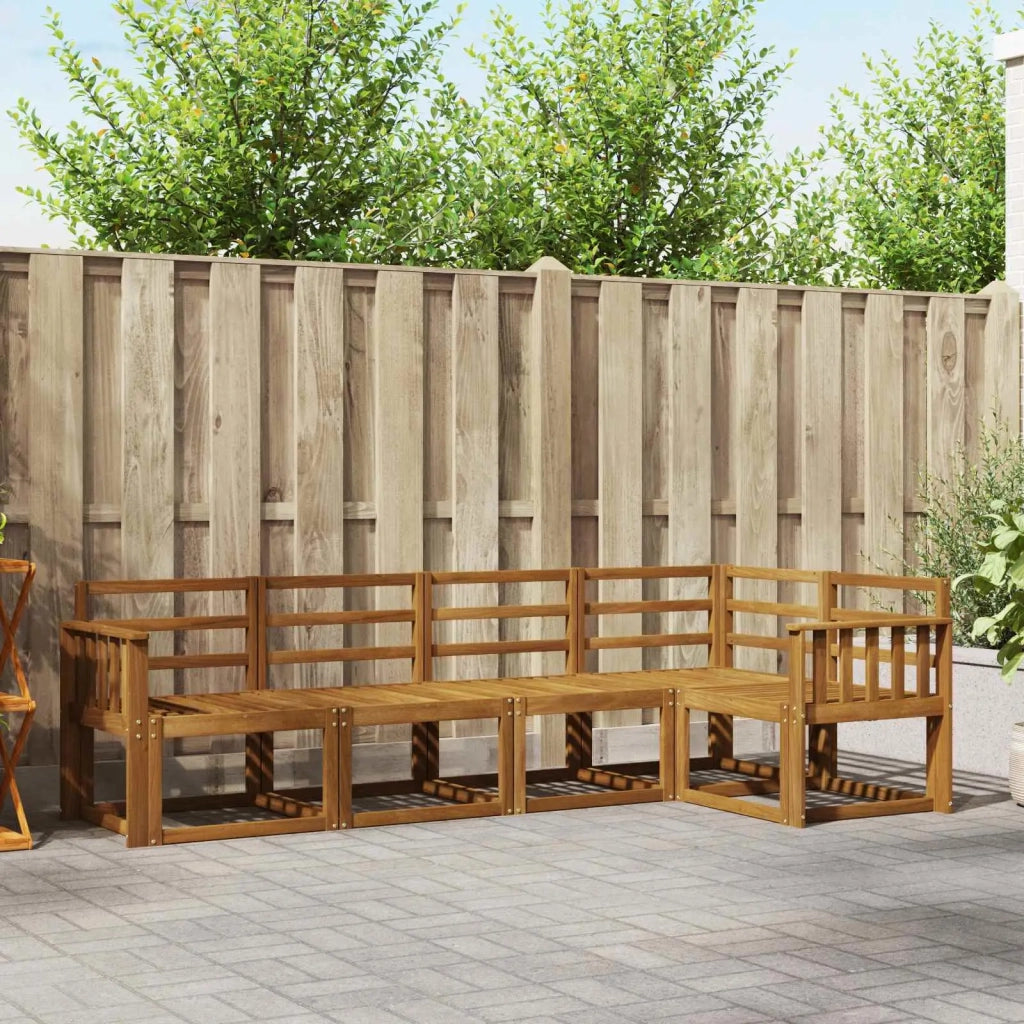 Set di divani da esterno 5 pcs Naturale