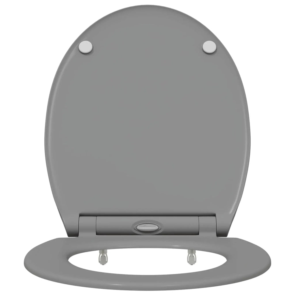 Sedile del WC Grigio 47 x 37,5 x 3,8 cm Duroplast 42002363