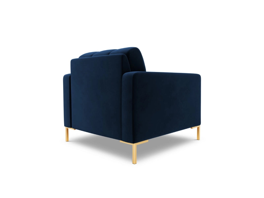 Cosmopolitan Design - Poltrona "Bali" in velluto blu reale 