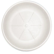 BAMA SOTTOVASO IN PLASTICA ROTONDO IN COLORE BIANCO CON RILIEVO  22 CM