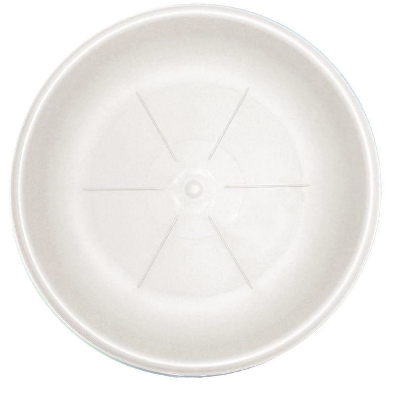 BAMA SOTTOVASO IN PLASTICA ROTONDO IN COLORE BIANCO CON RILIEVO  22 CM