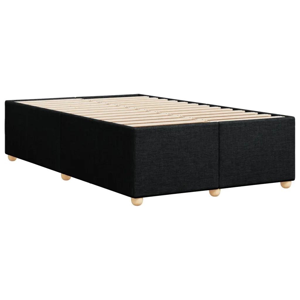 Letto matrimoniale | Letto per adulti | Giroletto senza Materasso Nero 120x200 cm Tessuto