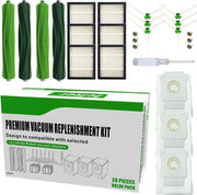 Pacchetto di manutenzione 20 pezzi accessori compatibili per Roomba i7 i7+ j7+ i3+ i4+ i6+ i8+ E5 E6 E7 filtro HEPA set di spazzole borsette contenitore di ricambio