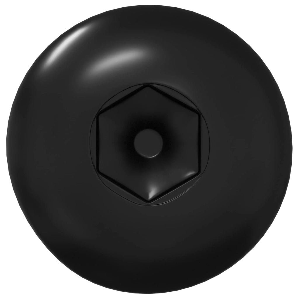 Dadi a Manica 12 pcs Nero M4 x 14,5 mm Metallo 864536