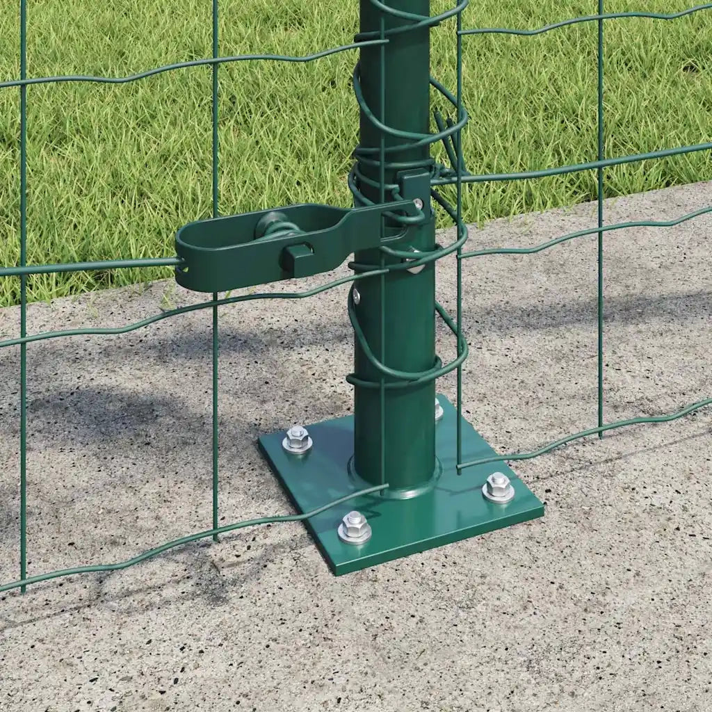 Recinzione con Posto Verde 1 x 25 m Acciaio e PVC 3350859