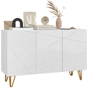 Consolle con ante e ripiani ¨C Minimal ¨C Bianco 120x40x75 cm