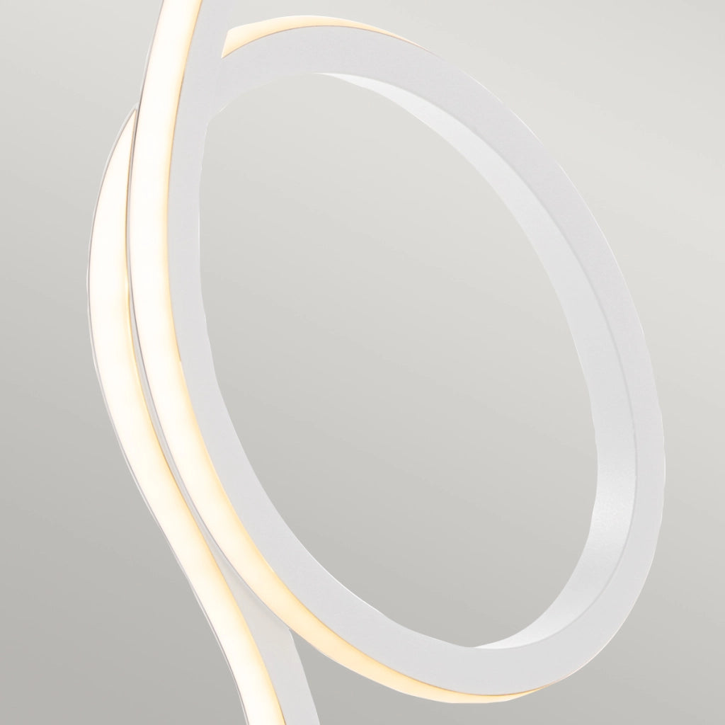 Lampada da tavolo moderna Flamingo bianca LED 6W Elstead