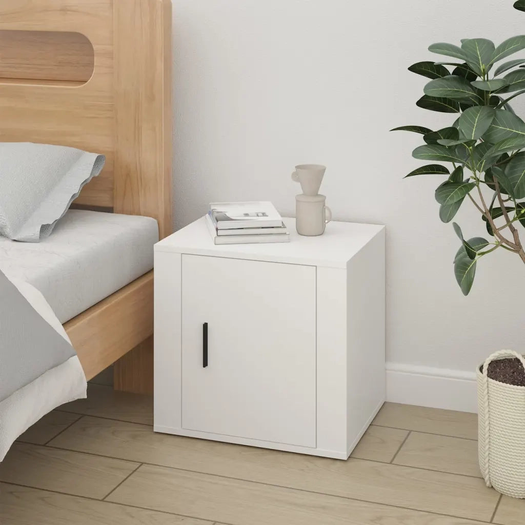 Set di 2 Comodini | Armadio da Notte | Mobiletto da notte Bianca 50x39x47 cm