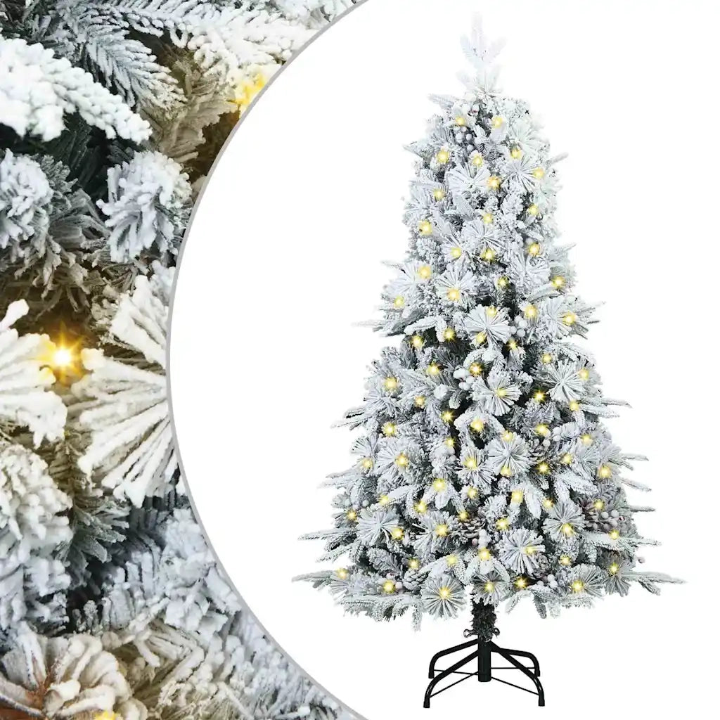 Albero di Natale | Decorazioni natalizie Artificiale con Rami Pieghevoli Verde 120 cm
