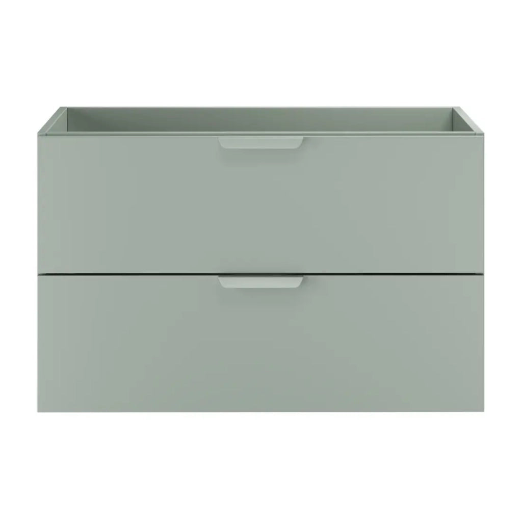 Mobile sottolavabo OSTER 80 cm verde salvia sospeso con 2 cassetti