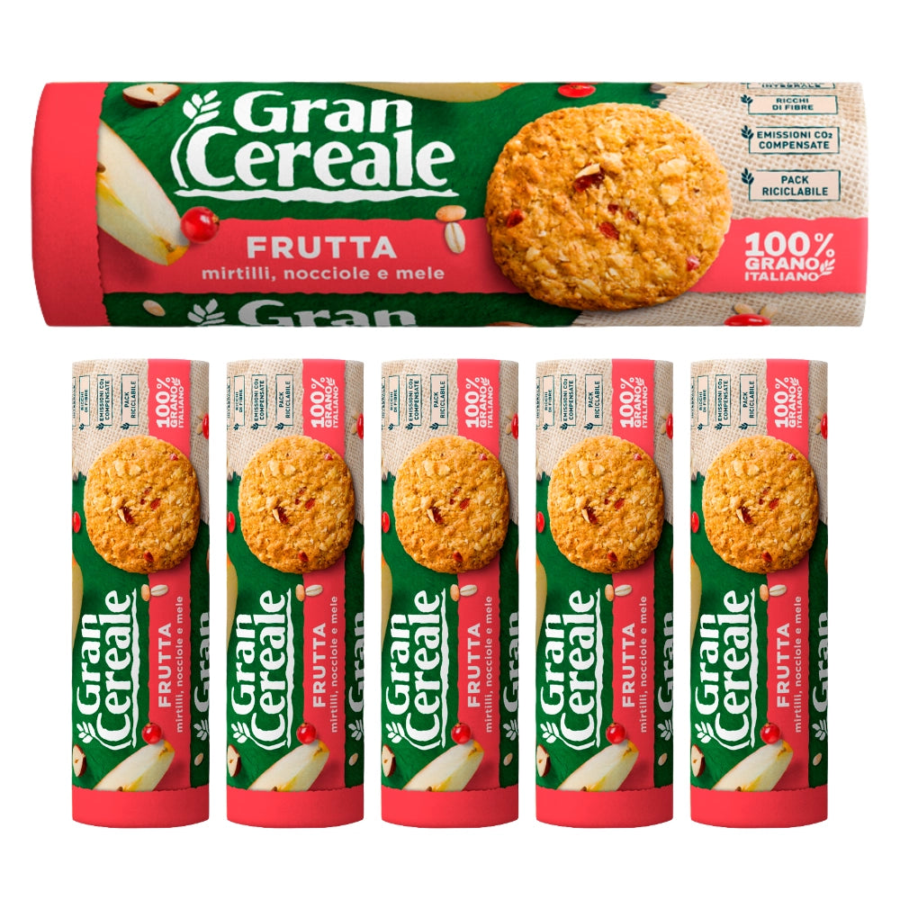 Barilla gran cereale biscotto croccante alla frutta 6 confezioni da 250 grammi
