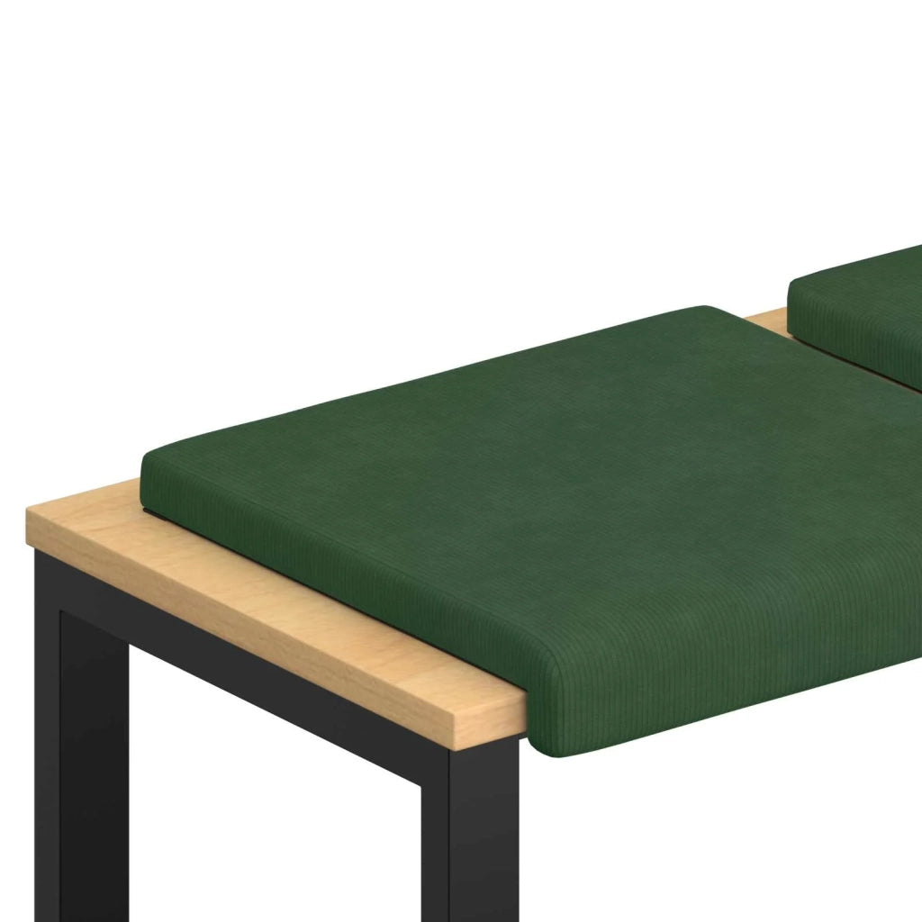 Cuscino per panchina 4 pcs corduroy Verde Scuro 42043140