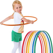 Trade Shop - Hula Hoop Cerchio Anello 60 Cm Ginnastica Sport Bambini Colori Random 2 Pezzi -